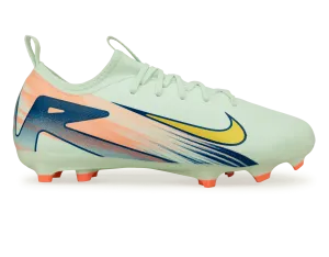 Nike Kids Zoom Mercurial Vapor 16 Academy MDS 009 FG/MG Barely Green/Metallic Gold
