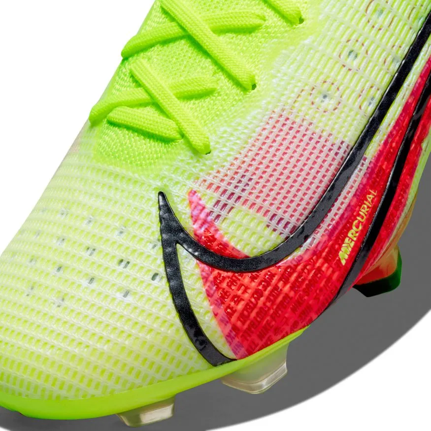 Nike Mercurial Vapor 14 Elite FG-VOLT/BRIGHT CRIMSON-BLACK