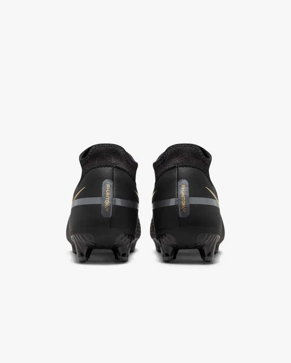 Nike Phantom GT2 Academy DF FG - Black-Dark Grey-Gold