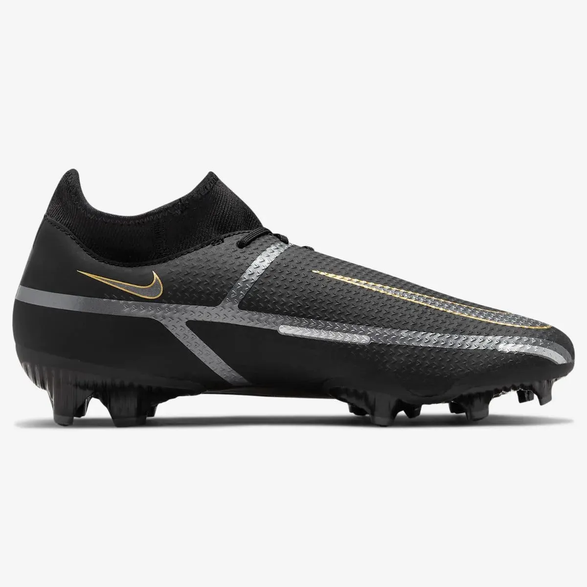 Nike Phantom GT2 Academy DF FG - Black-Dark Grey-Gold