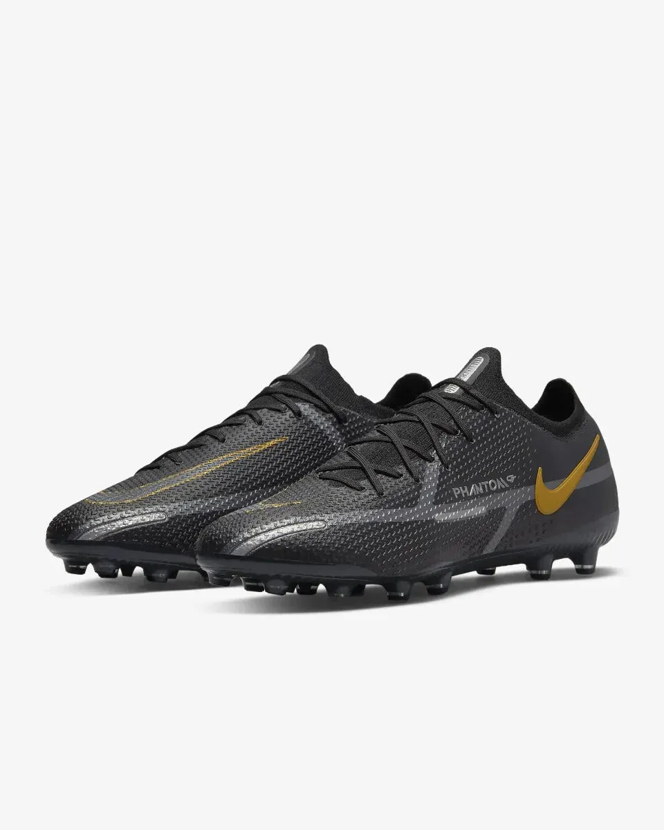 Nike Phantom GT2 Elite FG - Black-Dark Grey-Gold