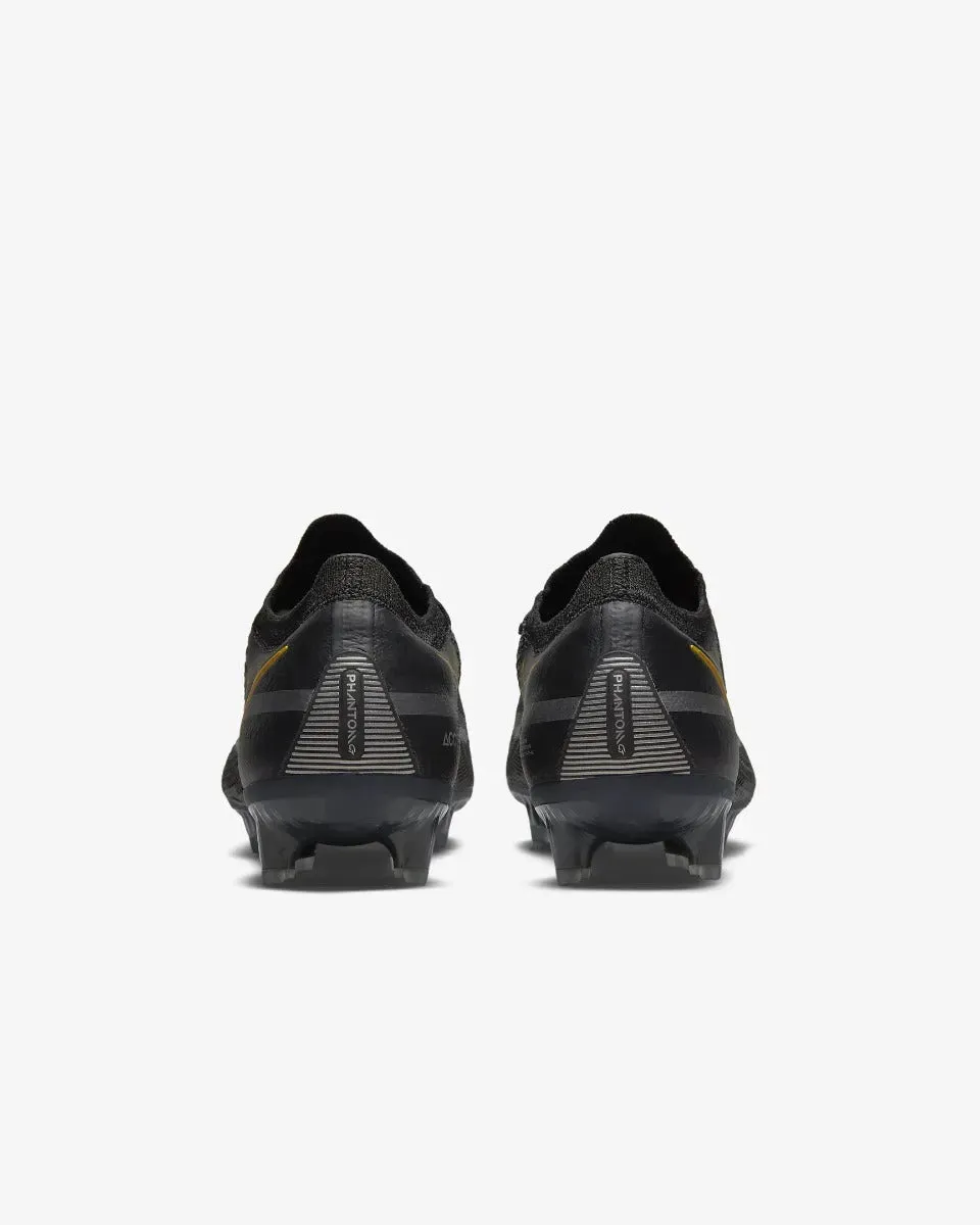 Nike Phantom GT2 Elite FG - Black-Dark Grey-Gold