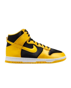 Nike scarpa sneakers da donna Dunk Alta FN4216-001 nero bianco giallo mais
