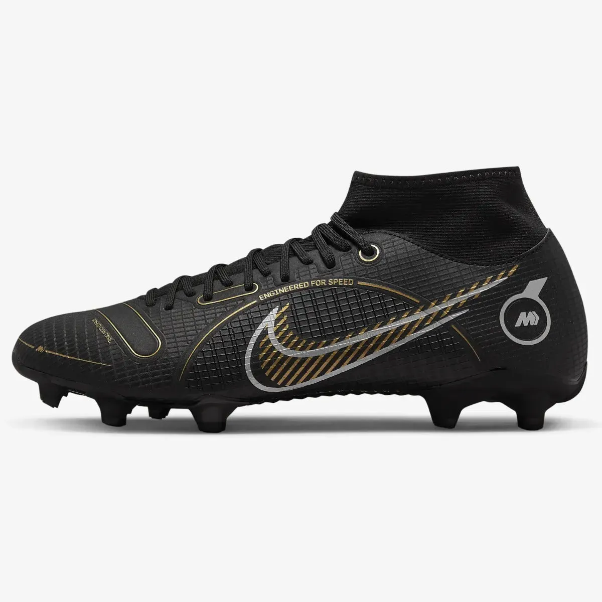 Nike Superfly 8 Academy FG-MG - Black-Gold-Silver