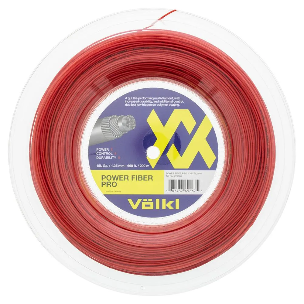 Power Fiber Pro 15L Tennis String Reel Lava