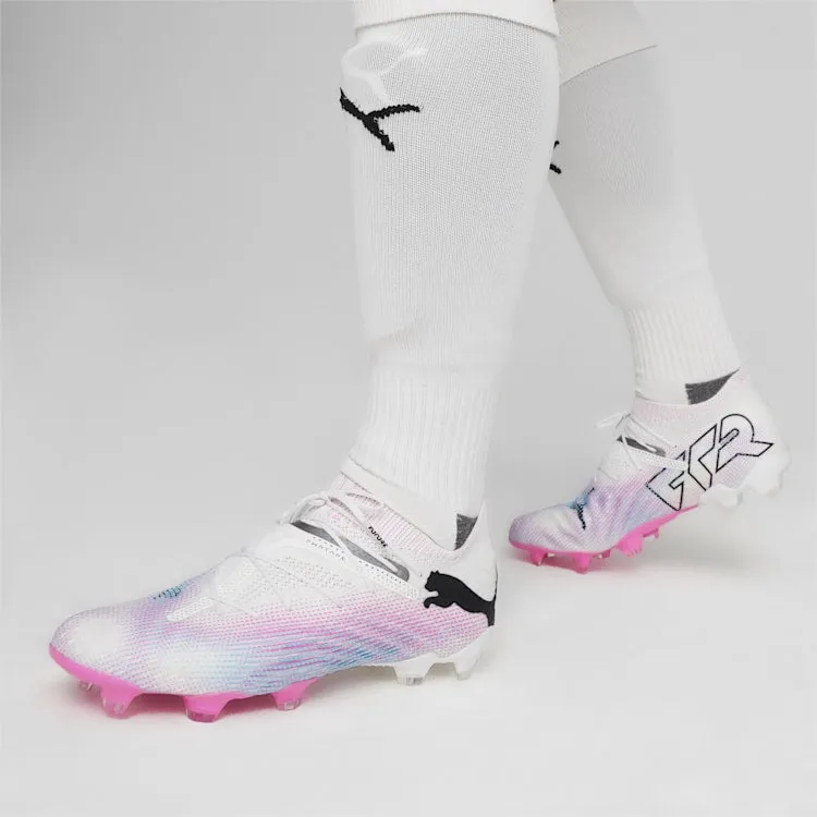 PUMA Future 7 Ultimate FG/AG Adult Soccer Cleats 107599 01 WHITE/PINK/BLUE
