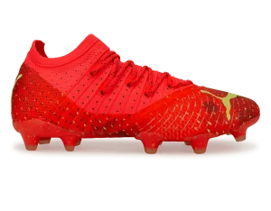 PUMA Men's Future 1.4 FG/AG Coral/Black