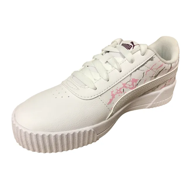 Puma sneakers da bambina Carina Marble Glitter PS 375090 01 white