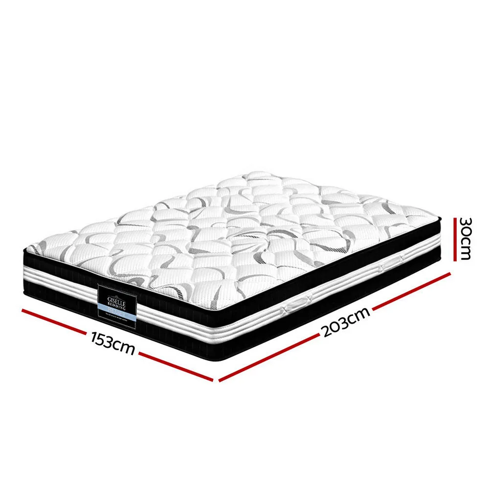 Queen Size Mattress 30cm Thick Euro Spring Foam Mattress Bedding