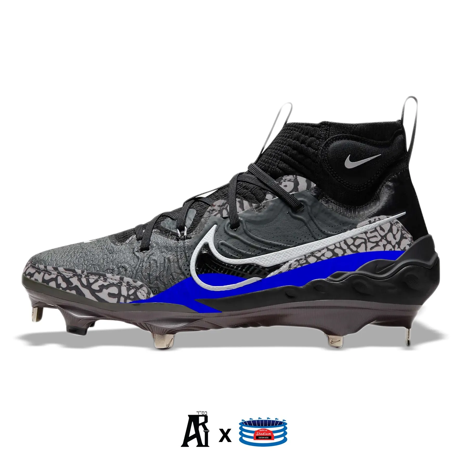 "Black Cement" Nike Alpha Huarache NXT Baseball Cleats
