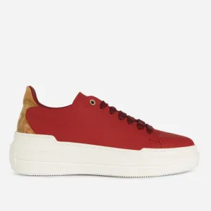 Scarpe Donna 1A Classe Alviero Martini linea Winter Map Sneakers in Tessuto Gommato Rosso e Geo Classic A300