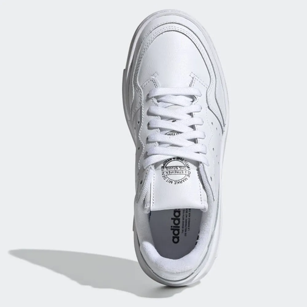 Scarpe Donna ADIDAS Sneakers linea Supercourt in Pelle Bianco