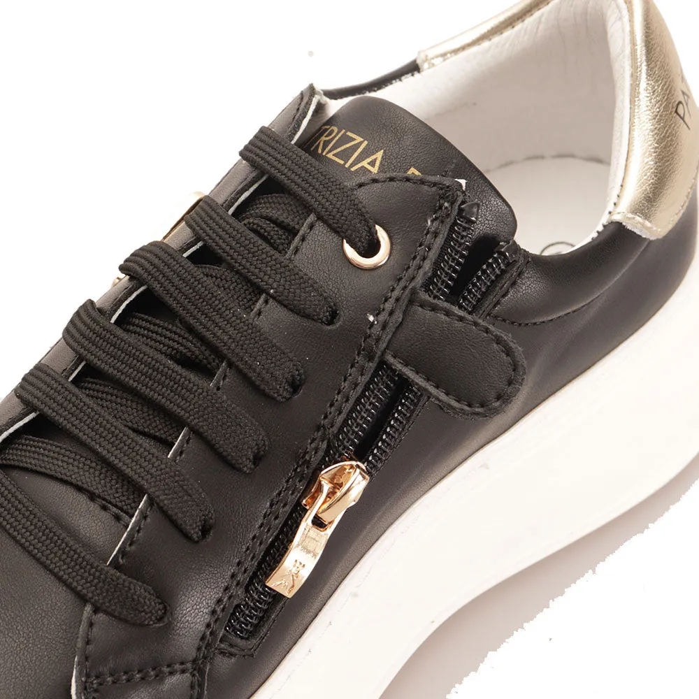 Sneakers PATRIZIA PEPE Girl linea Fly Sneakers in Pelle Nera
