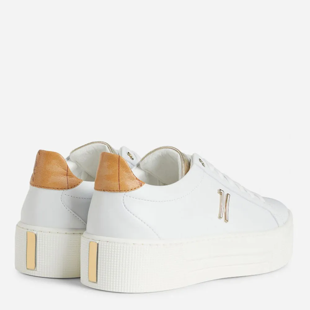 Sneakers Platform Donna 1A Classe Alviero Martini colore Bianco e Geo Classic P136