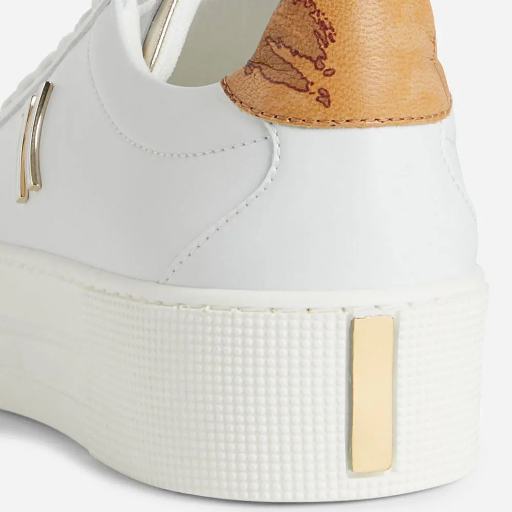 Sneakers Platform Donna 1A Classe Alviero Martini colore Bianco e Geo Classic P136