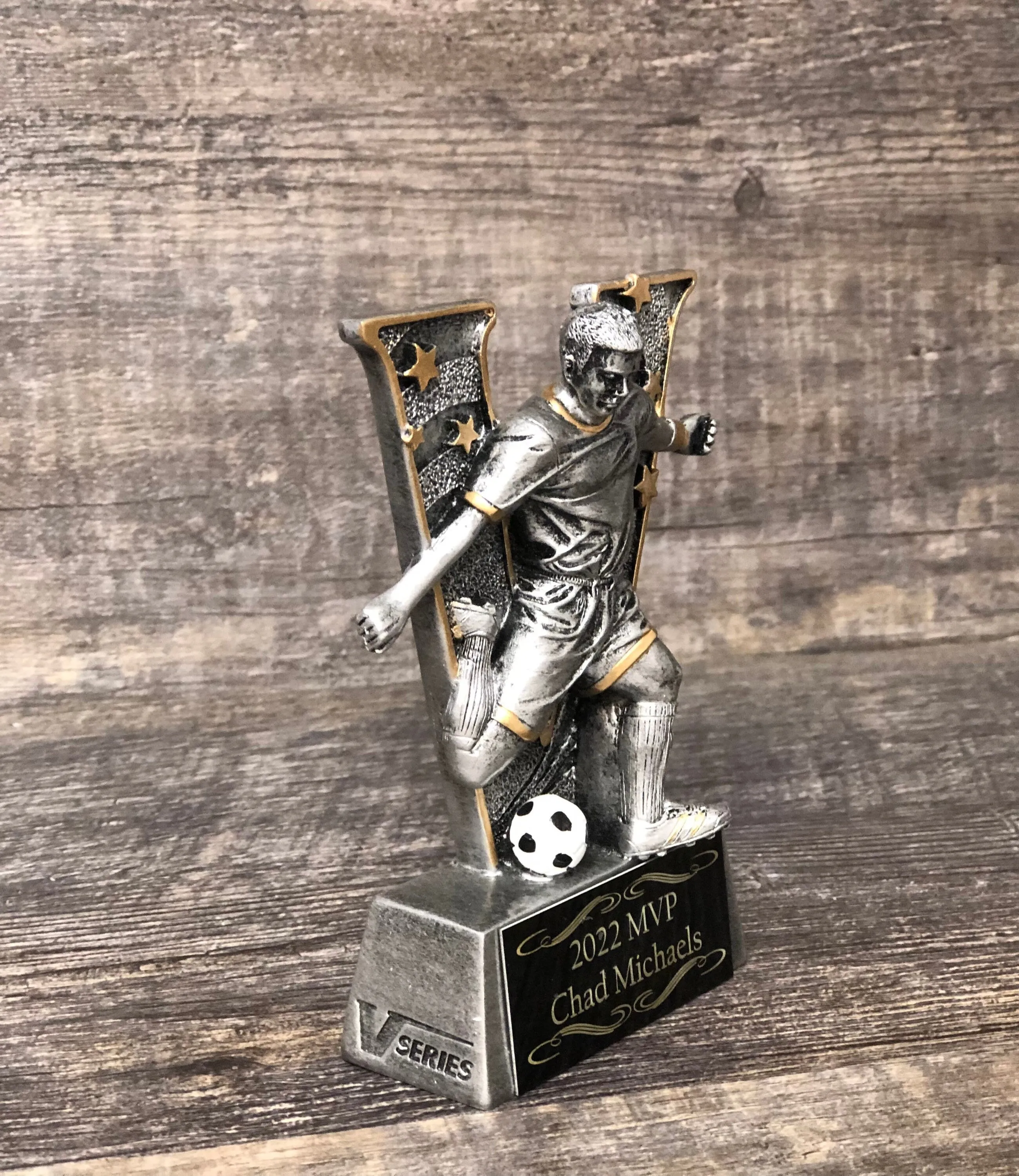 Soccer Trophy Fantasy Soccer Trophy Football Champion Kids Soccer League Custom Trophy Team Sports Award  Economy Participation Trophy