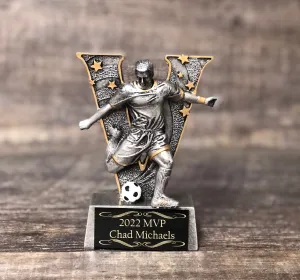 Soccer Trophy Fantasy Soccer Trophy Football Champion Kids Soccer League Custom Trophy Team Sports Award  Economy Participation Trophy