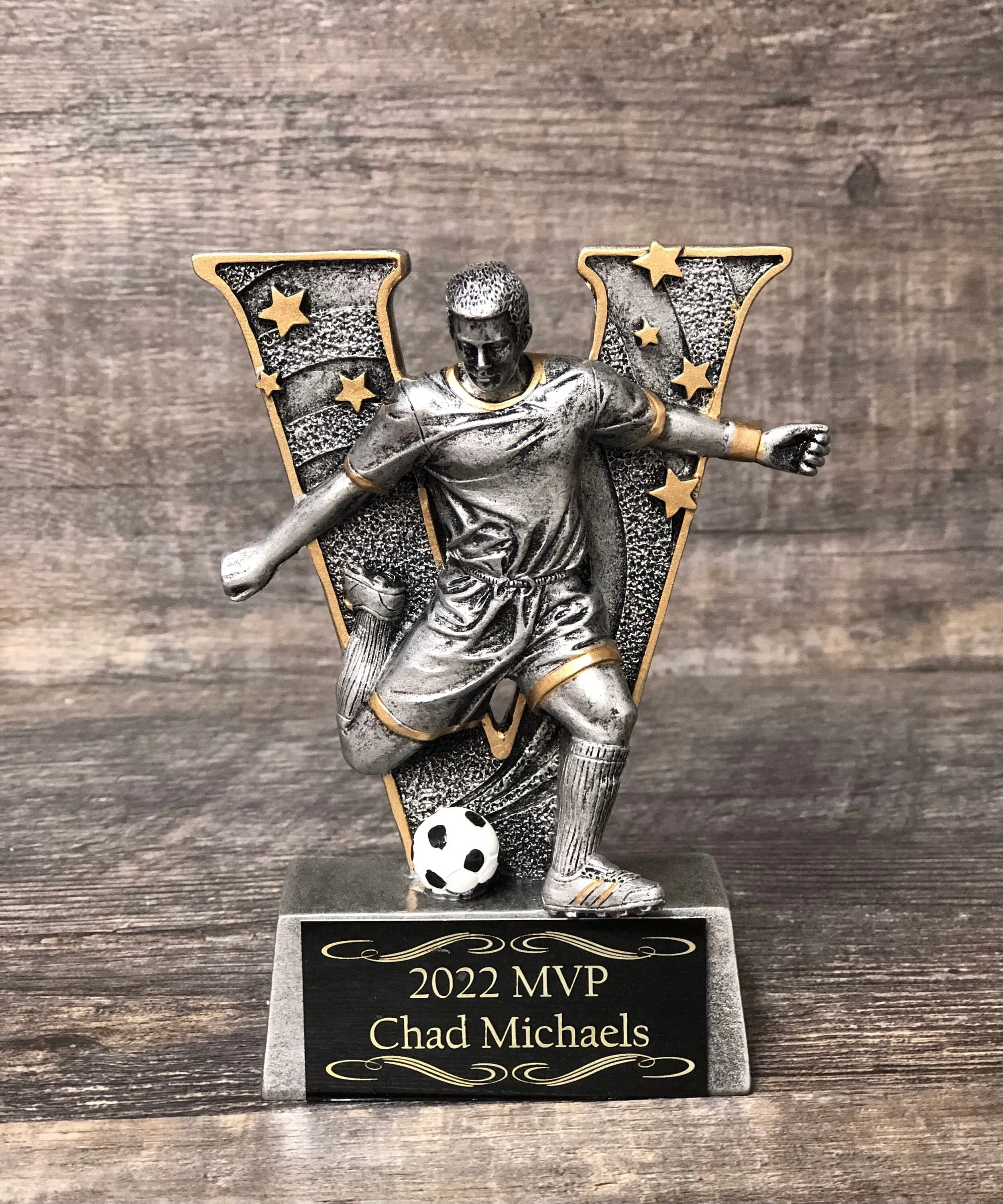 Soccer Trophy Fantasy Soccer Trophy Football Champion Kids Soccer League Custom Trophy Team Sports Award  Economy Participation Trophy