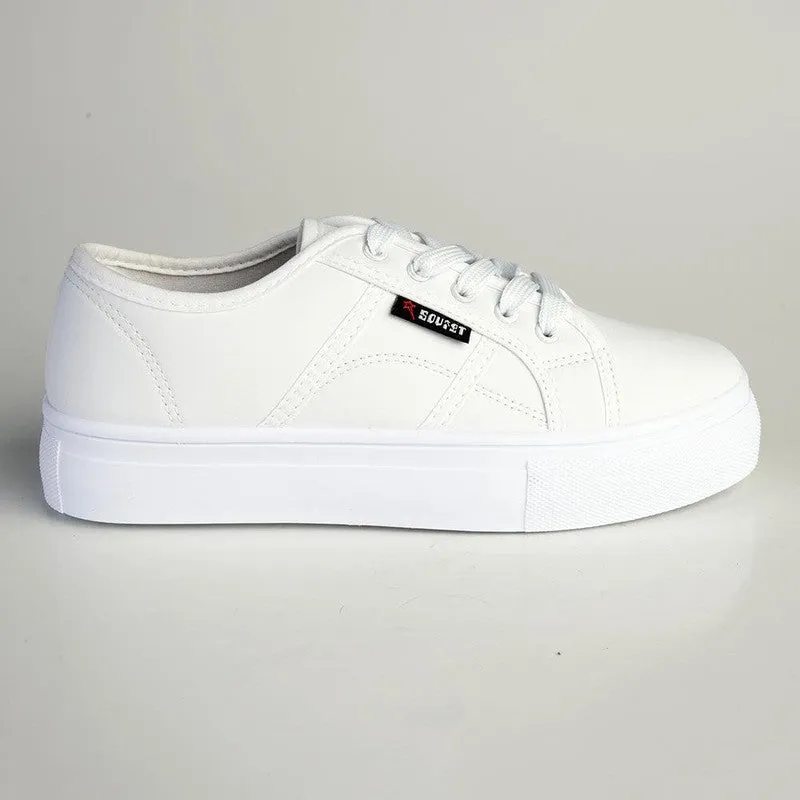 Soviet Platform Sneaker - White