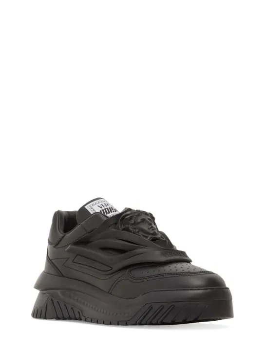 Versace   Leather sneakers 