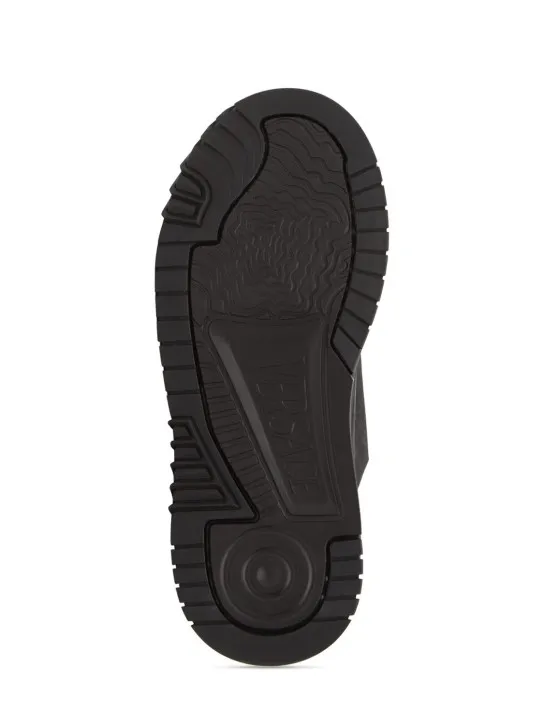 Versace   Leather sneakers 