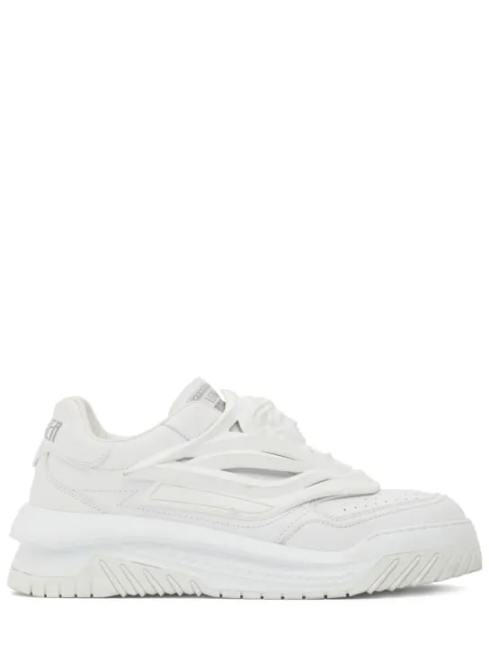 Versace   Leather sneakers 