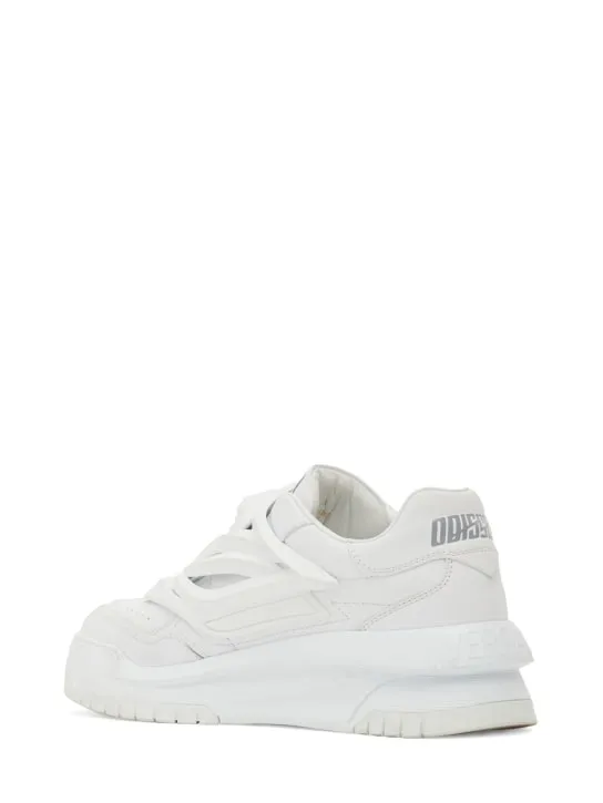 Versace   Leather sneakers 