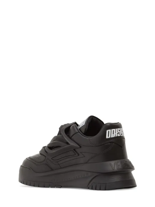 Versace   Leather sneakers 