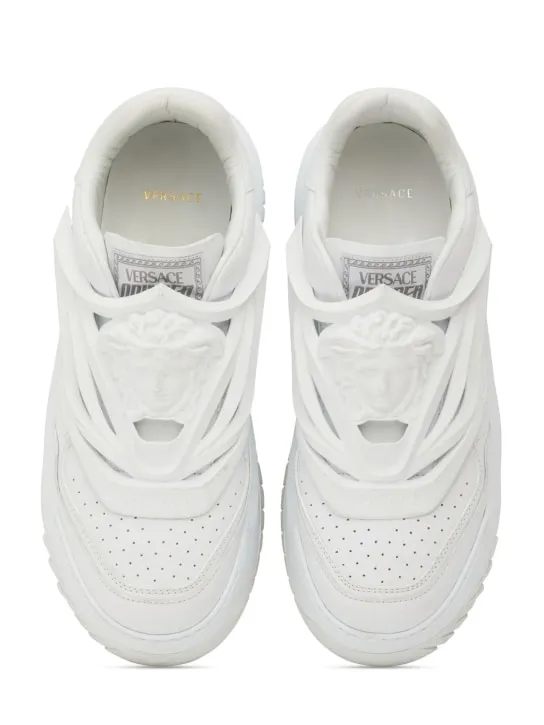 Versace   Leather sneakers 