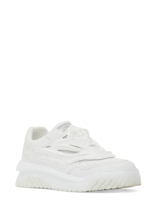 Versace   Leather sneakers 