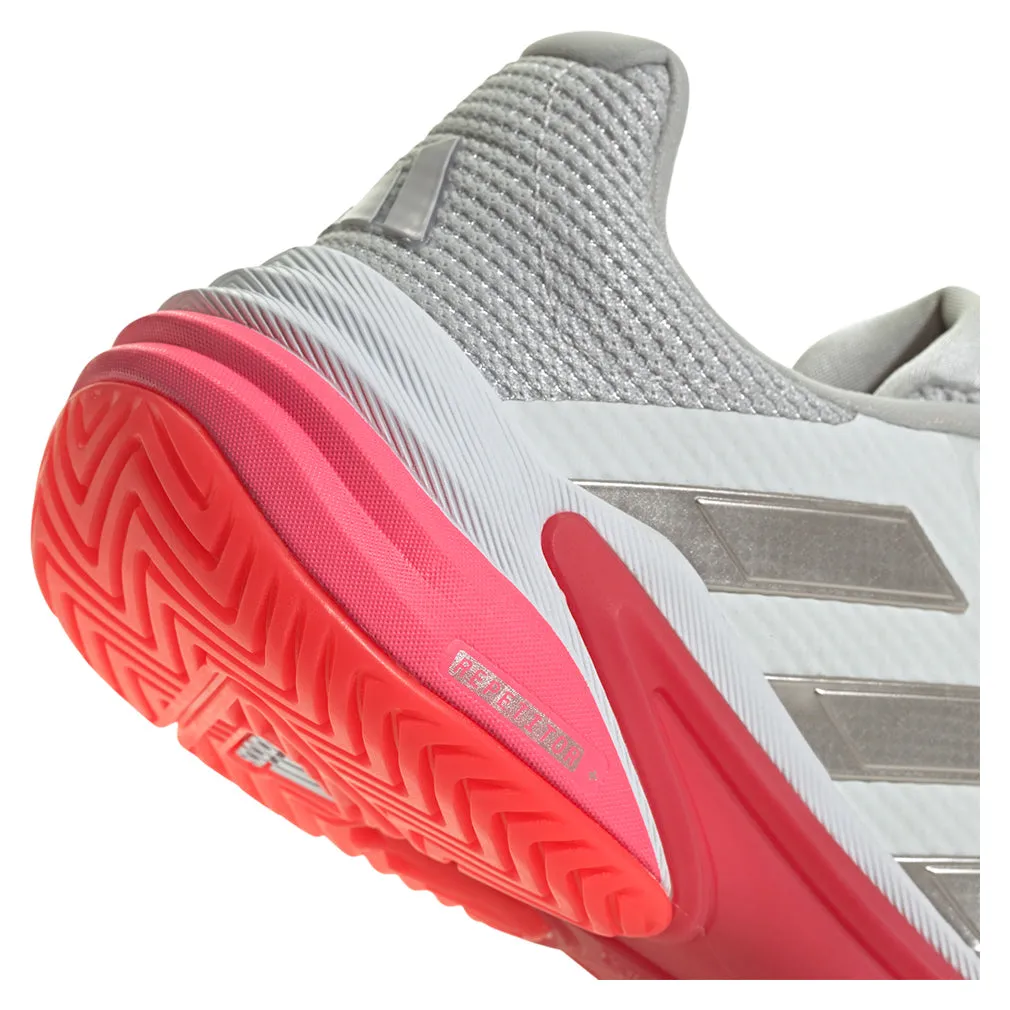 Women`s Barricade 13 Tennis Shoes White and Lucid Red