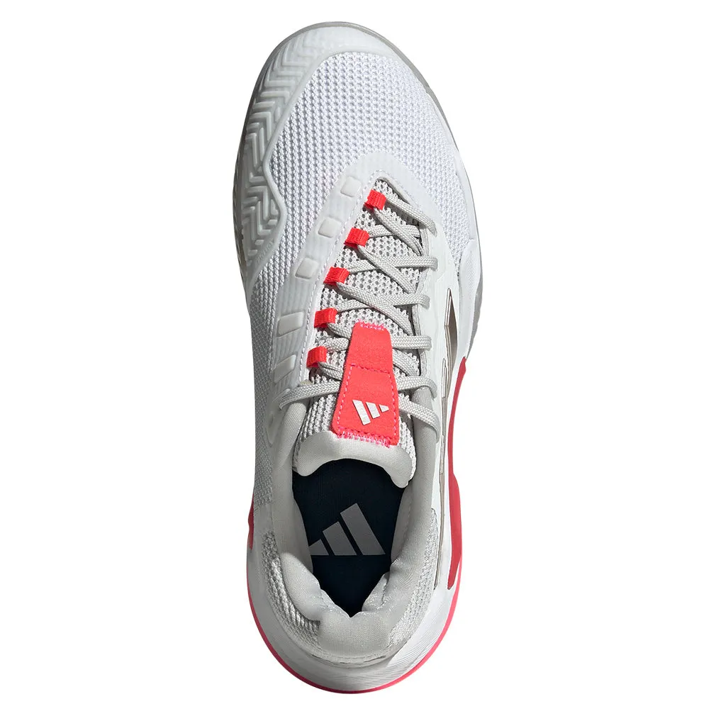 Women`s Barricade 13 Tennis Shoes White and Lucid Red