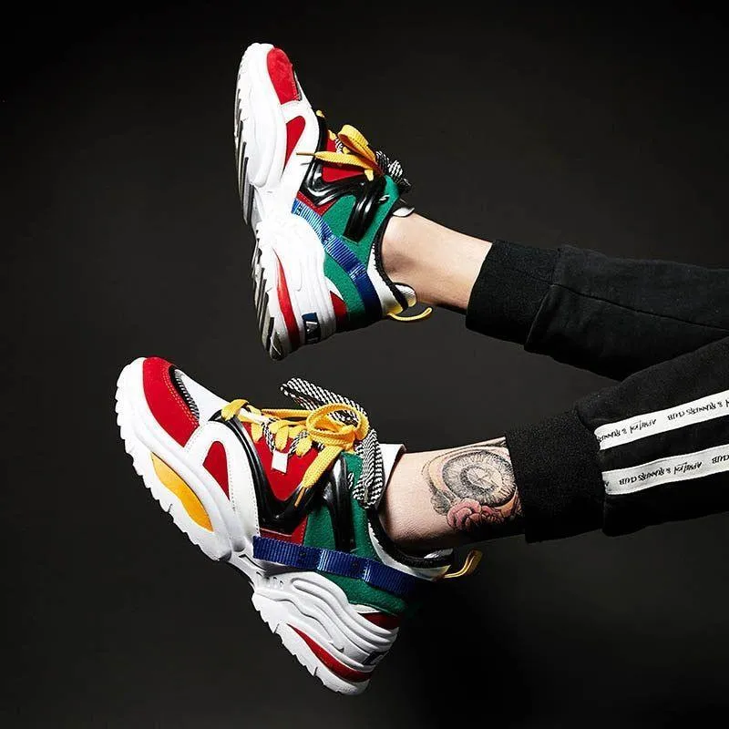 Women's Casual Shoes Breathable Vulcanized Chunky Sneakers GOS0327