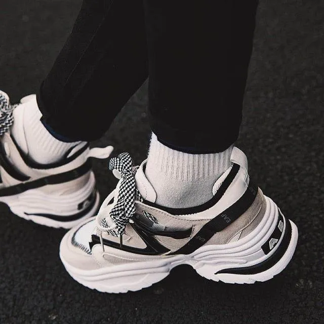 Women's Casual Shoes Breathable Vulcanized Chunky Sneakers GOS0327
