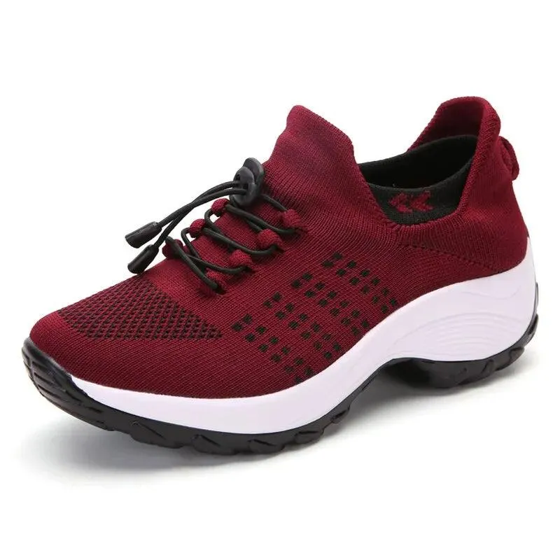 Women's Casual Shoes Flat Slip-on Breathable Sneakers CS1855