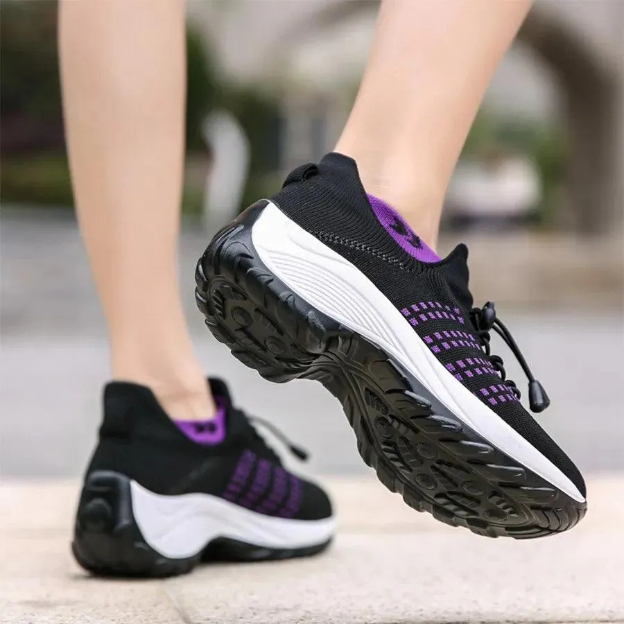 Women's Casual Shoes Flat Slip-on Breathable Sneakers CS1855
