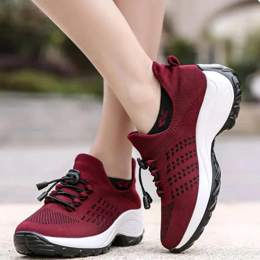 Women's Casual Shoes Flat Slip-on Breathable Sneakers CS1855