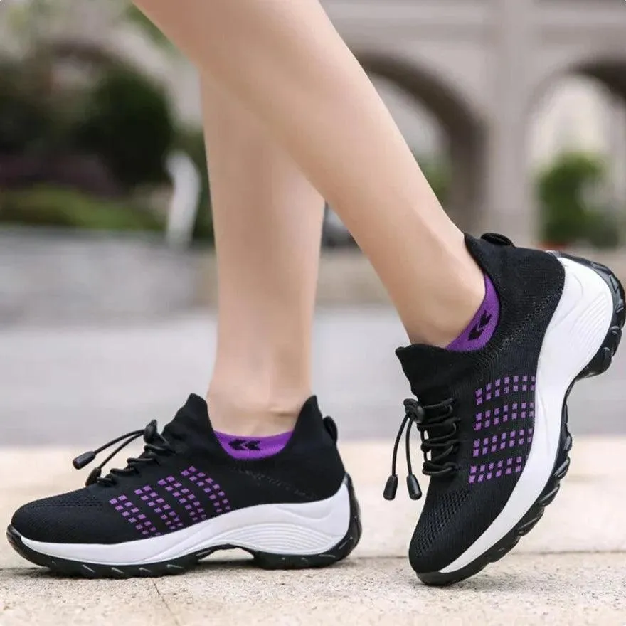 Women's Casual Shoes Flat Slip-on Breathable Sneakers CS1855