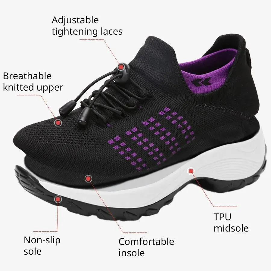 Women's Casual Shoes Flat Slip-on Breathable Sneakers CS1855