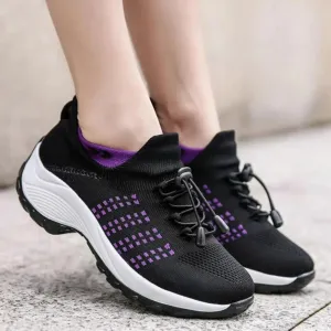 Women's Casual Shoes Flat Slip-on Breathable Sneakers CS1855