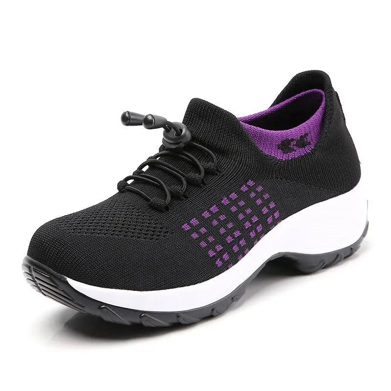 Women's Casual Shoes Flat Slip-on Breathable Sneakers CS1855