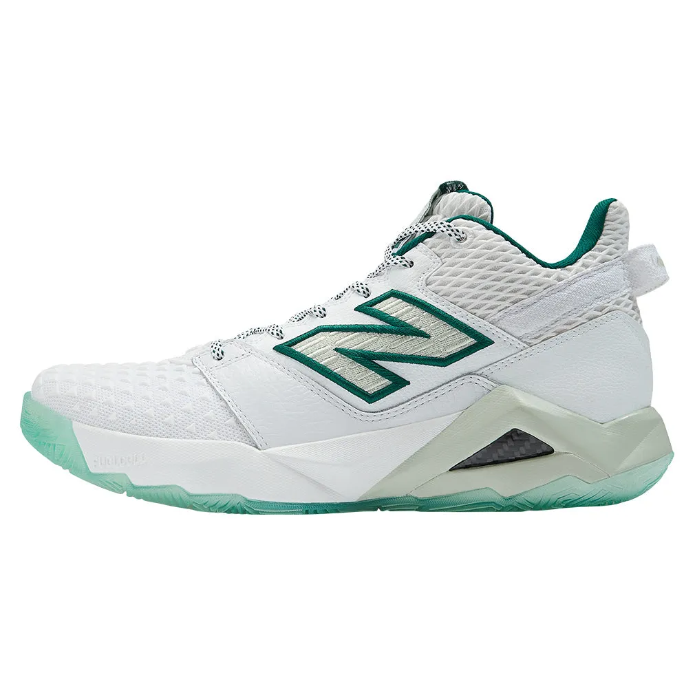 Women`s Coco CG2 D Width Tennis Shoes White and Marsh Green