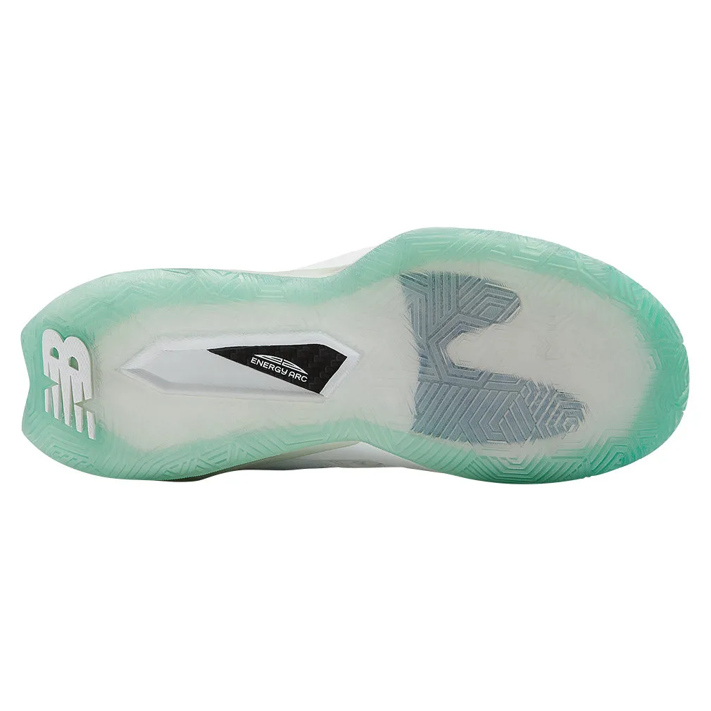 Women`s Coco CG2 D Width Tennis Shoes White and Marsh Green