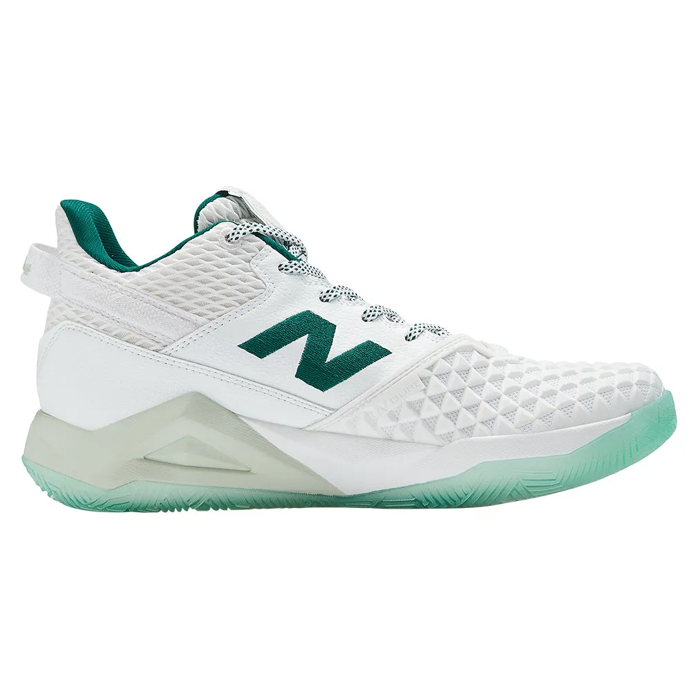 Women`s Coco CG2 D Width Tennis Shoes White and Marsh Green