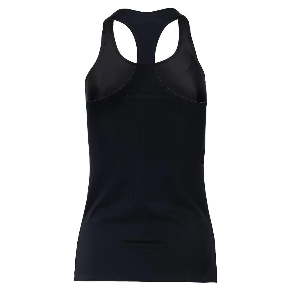 Women's Game Hypersonic Pixelation Bonded Tennis Tank Nero