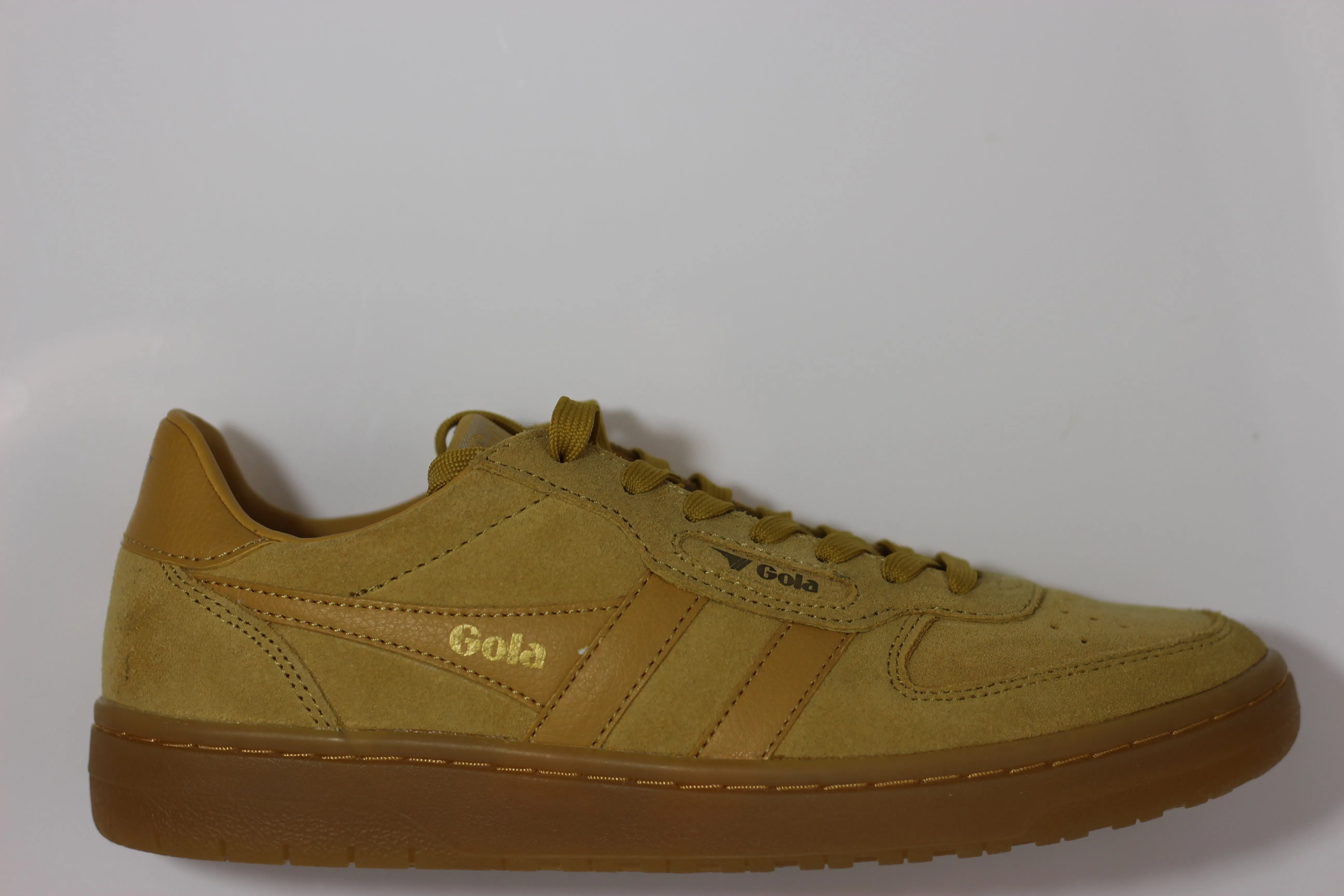 Women's Hawk Sneaker - Mustard Sde