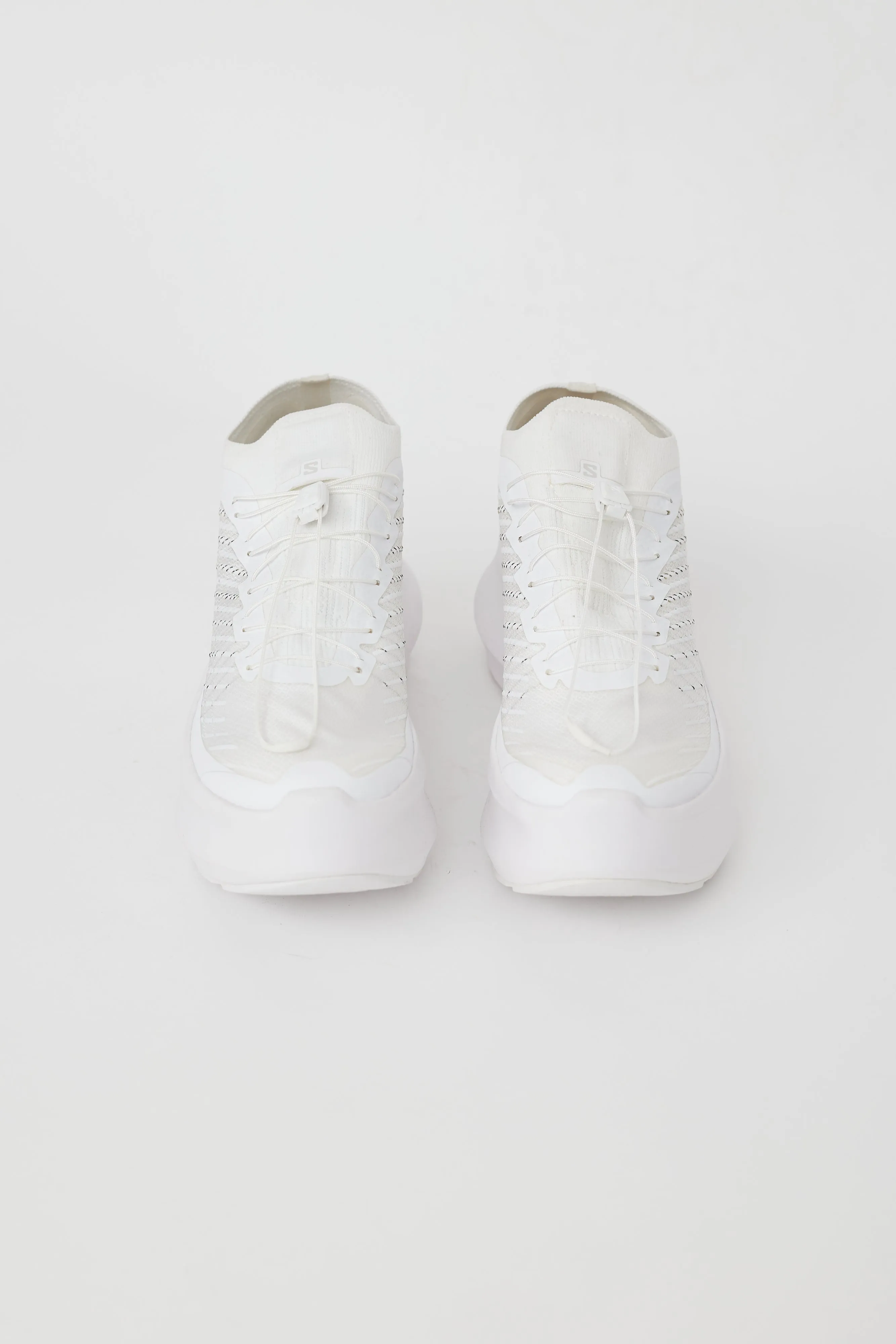 X Salomon White Pulsar Platform Sneaker