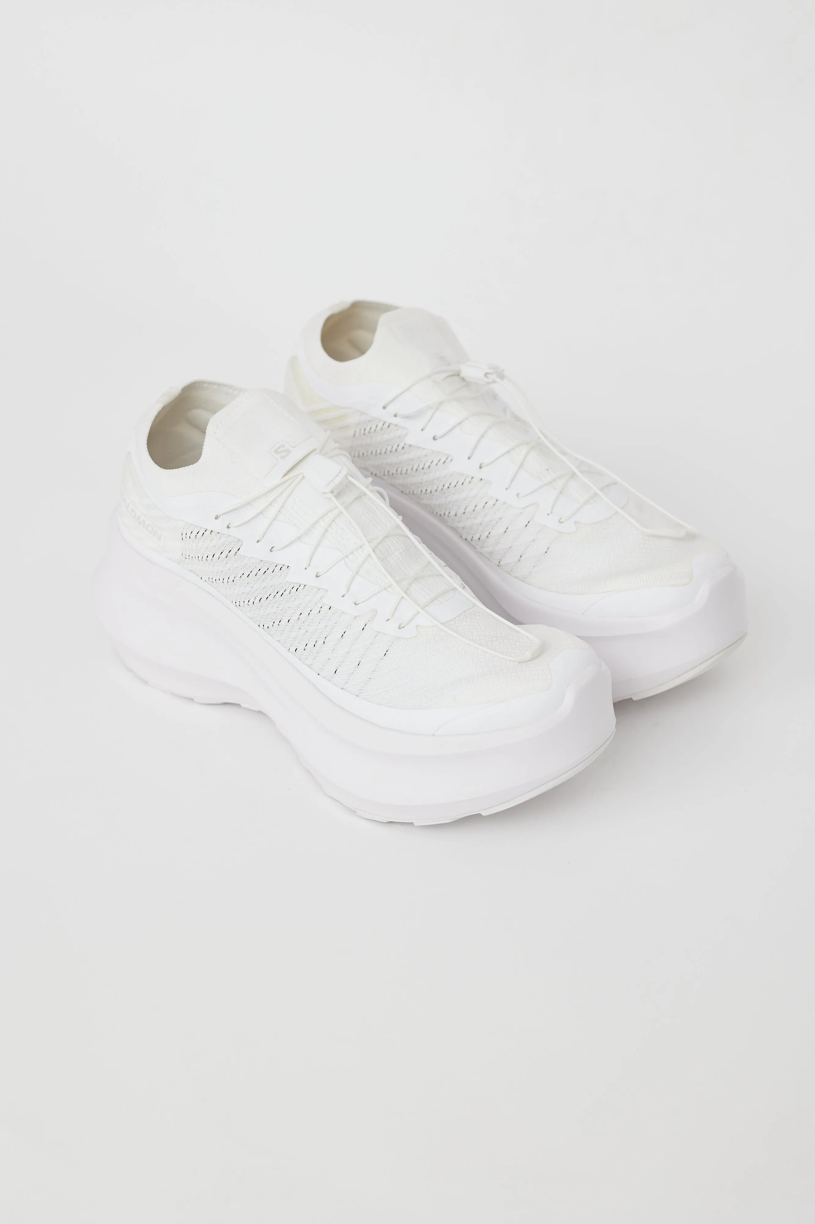 X Salomon White Pulsar Platform Sneaker