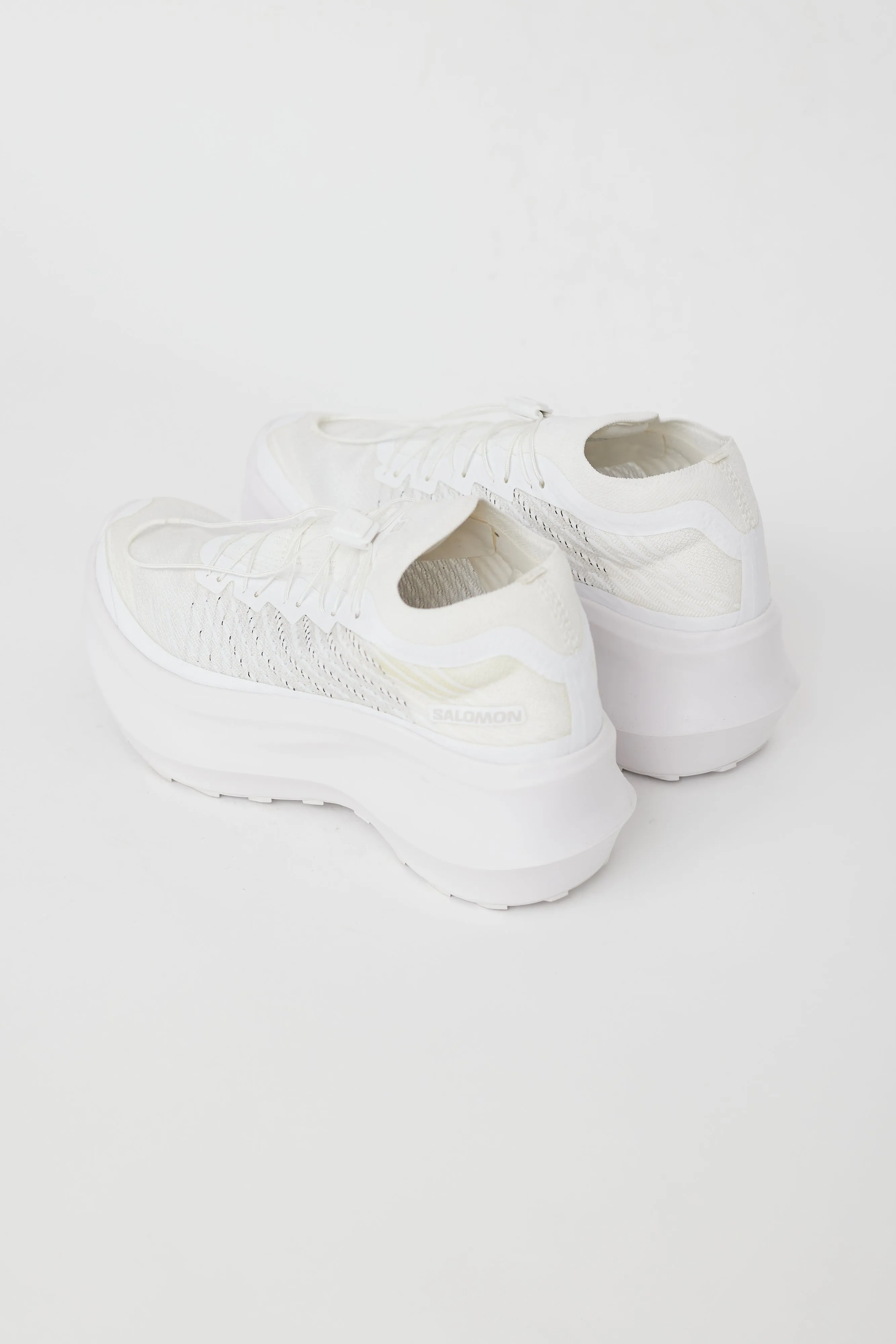 X Salomon White Pulsar Platform Sneaker